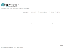 Tablet Screenshot of eventfundus.de